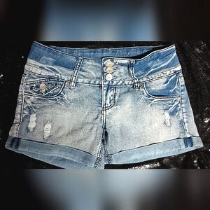 Almost famous shorts. blue jean. light washed. Like do